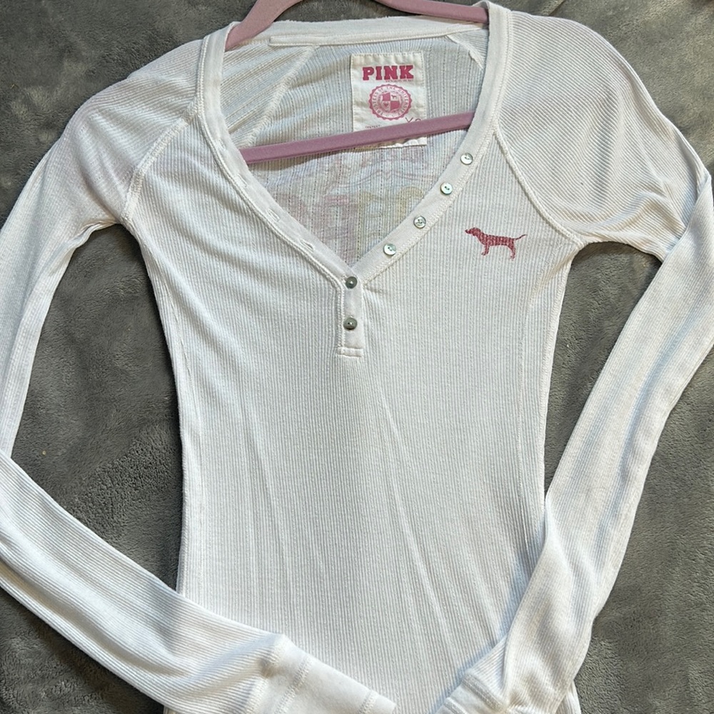 Pink, Victoria’s Secret extra small, long sleeve shirt